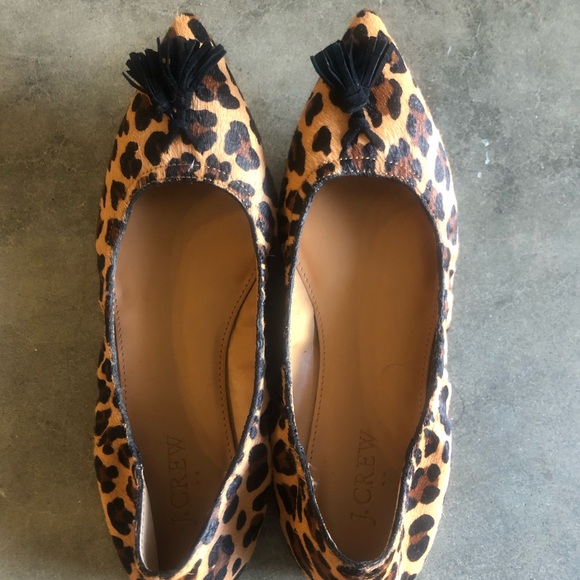 J. Crew Shoes - J.Crew cheetah print pointed flat Size 7